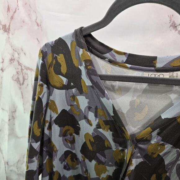 Logo by Lori Goldstein Shirt Womens 1X Purple Long Sleeve Flowy Pocket Cardigan - Picture 2 of 13